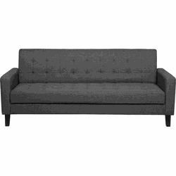 Beliani VEHKOO - Driezitsbank-Grijs-Polyester
