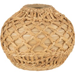 J-line - Vaas Rieten Bamboe Naturel Small - 25.5x25.5x22cm