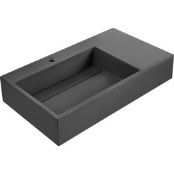 Beliani CUSCO - Wastafel-Zwart-Mineraalgietwerk