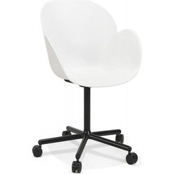 Bureaustoel met armleuningen ORION 59x59x85 cm Wit