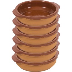 20x Terracotta tapas bakjes/schaaltjes 15 cm - Snack en tapasschalen