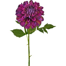 Kunstbloem Dahlia 50 cm paars