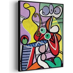 Muurwerken Akoestisch Schilderij - Picasso stilleven op een stoel 1931 - Geluidsdempend Wandpaneel - Wanddecoratie - Geluidsisolatie - BASIC (AW 0.65) S (50X70)