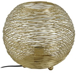 PTMD Andres Gold iron table lamp round wired design L