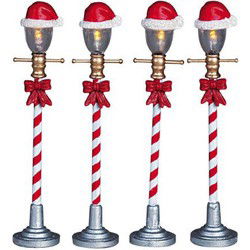 Santa hat street lamp
