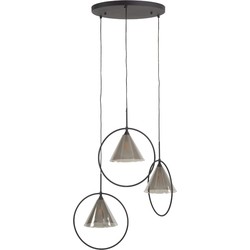 AnLi Style Hanglamp 3L ring getrapt tapse kap (G9)