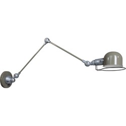 Mexlite - wandlamp - Davin - groen - aluminium metaal - bedlampje - E14 - 7656G