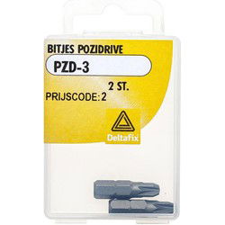 Bitjes pozidrive pzd-3 2 st.