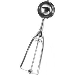 Urban Living IJslepel/ijsschep - scoops opscheppen - RVS - L22 x D5 cm - IJsscheppen