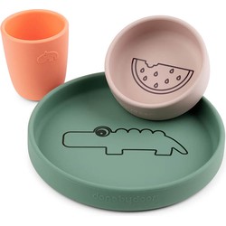 Done by Deer Done by Deer Silicone dinner set Croco Colour Mix