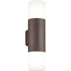 Moderne Wandlamp  Hoosic - Metaal - Bruin