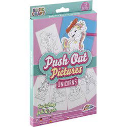 Basic Craft PushOut Pictures Eenhoorn