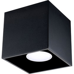 Plafondlamp modern quad zwart