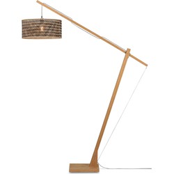 Vloerlamp Java - Bamboe/Zwart - 175x50x207cm