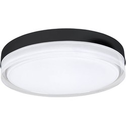 Highlight - Disc - Plafondlamp - LED - 35 x 35  x 7,5cm - Zwart