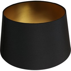 Mexlite kappen Lampenkappen - zwart - stof - 30 cm - E27 fitting - K5894SS