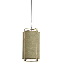 Light & Living - hanglamp - Sendai - groen - bamboe - E27 - 2972876