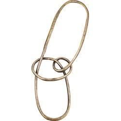 PTMD Wun Brass Casted Alu Knot Wall Decoration Oval