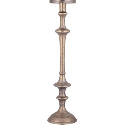 PTMD Yourney Kandelaar - 18 x 18 x 80 cm - Aluminium - Goud