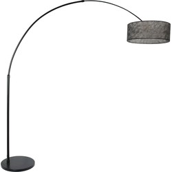 Zwarte staande lamp Steinhauer Sparkled Light Staal