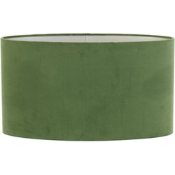 Light & Living - kap - Velours - groen - textiel - E27 - 3558282