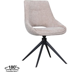 LABEL51 Eetkamerstoel Marlow - Clay - Elite - Black Frame