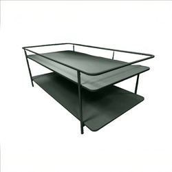 Salontafel Groen Metaal - 110x55x34,3cm - Yuba