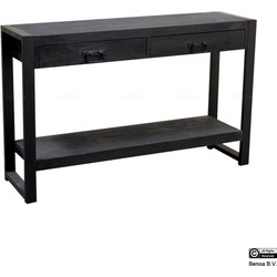 Benoa Britt 2 Drawer Sidetable Black 120 cm