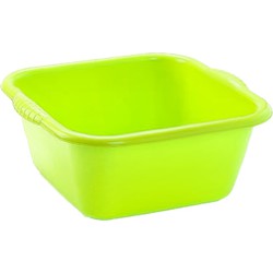 Plasticforte teiltje/afwasbak - plastic - 25L - 41x39x16cm - Groen - Afwasbak