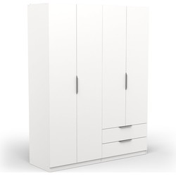 Kast met 4 deuren en 2 laden Ghost - L157,3 cm