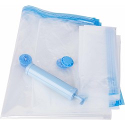 Benson Vacuumzakken - 6-delig - met pomp - voor kleding - Vacuum opbergzak - Opberghoezen