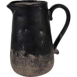 Clayre & Eef Decoratie Kan Zwart Bruin Keramiek