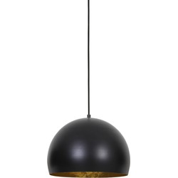 Light&living Hanglamp Ø33x25 cm JAICEY mat zwart-goud