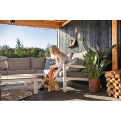 Triple profiel Midden-Europees vuren zwart gespoten 2,2x14,0x400 cm Tuindeco