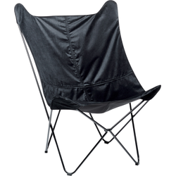 NYBRO - Fauteuil - Zwart - Fluweel