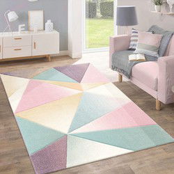 Laagpolig Vloerkleed - Kosaro Geometrisch - Multi - 240x320 cm