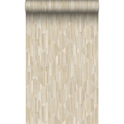 Origin Wallcoverings behang 3D-houtmotief zand beige - 50 x 900 cm - 347865