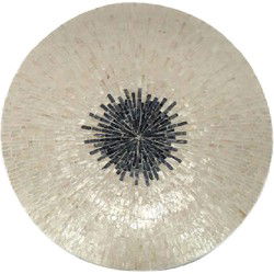 PTMD Wandpaneel Vojtech - 75x8x75 cm - Polyester - Wit