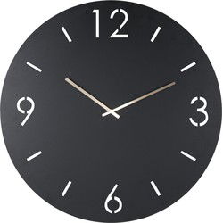 Spinder Design klok Time Ø 60 - Zwart