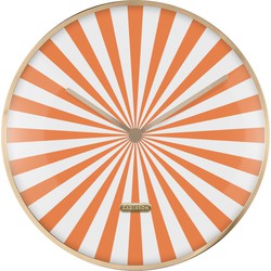 Wandklok Candy Swirl Dome - Oranje - Ø40cm