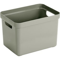 Sunware Opbergbox Sigma - kunststof - lichtgroen - 18 liter - Opbergbox