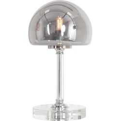 Moderne Tafellamp - Steinhauer - Glas - Modern - G9 - L: 22cm - Voor Binnen - Woonkamer - Eetkamer - Zilver