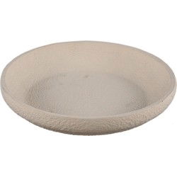 PTMD Schaal Hillie - 35x35x6 cm - Cement - Creme