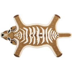 ZAZA - Kindervloerkleed - Bruin - 100 x 160 cm - Wol