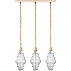 Home sweet home touw hanglamp Leonardo 3L Cloud - helder