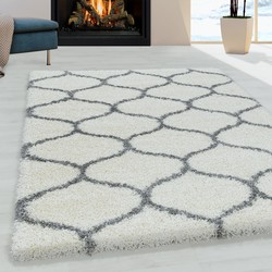 Tapijtenloods Opera Soft Shaggy Hoogpolig Vloerkleed Cream- 160x230 CM