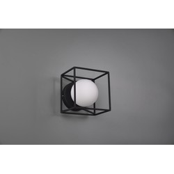 Industriële Wandlamp  Gabbia - Metaal - Zwart