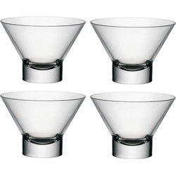 Bormioli Rocco IJs/sorbet coupes op voet - set 8x - glas - 370 ml - IJscoupes