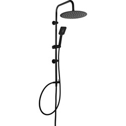 Luzzo® Square Douchekolom 25 cm Regendouche zonder kraan - Zwart
