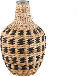 PTMD Vaas Williams - 17x17x30 cm - Glas - Zwart